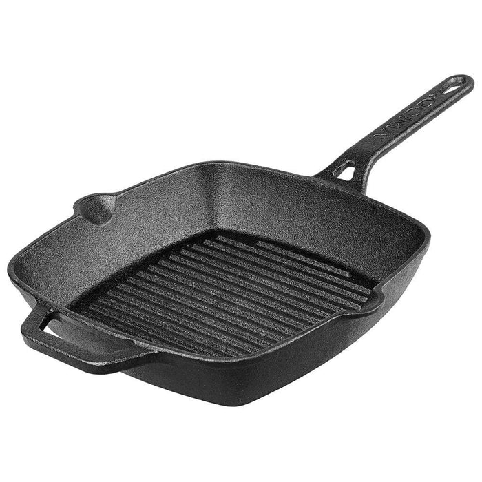 Vinod Legacy Pre - Seasoned Cast Iron Square Griddle - 24 Cm - KITCHEN MART