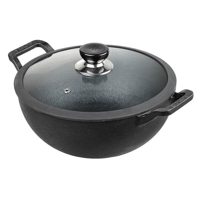 Vinod Legacy Pre Seasoned Cast Iron Kadai - KITCHEN MART