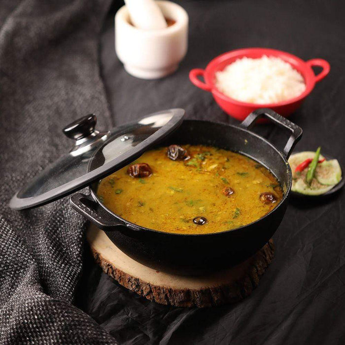 Vinod Legacy Pre Seasoned Cast Iron Kadai - KITCHEN MART