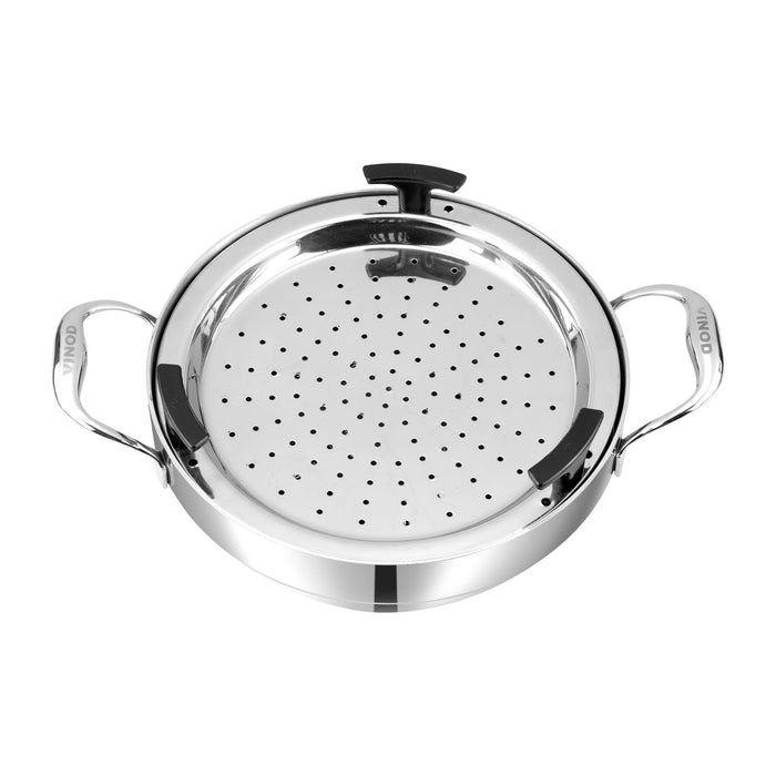 Vinod Platinum triply steel steamer for momos modak idli and dhokla
