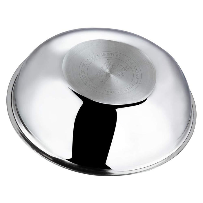 Vinod Platinum Triply Stainless Steel Tasla - KITCHEN MART