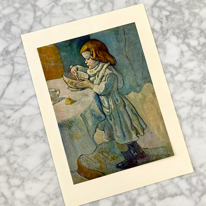 Vintage 1952 Picasso “The Gourmet” Lithograph Art Print