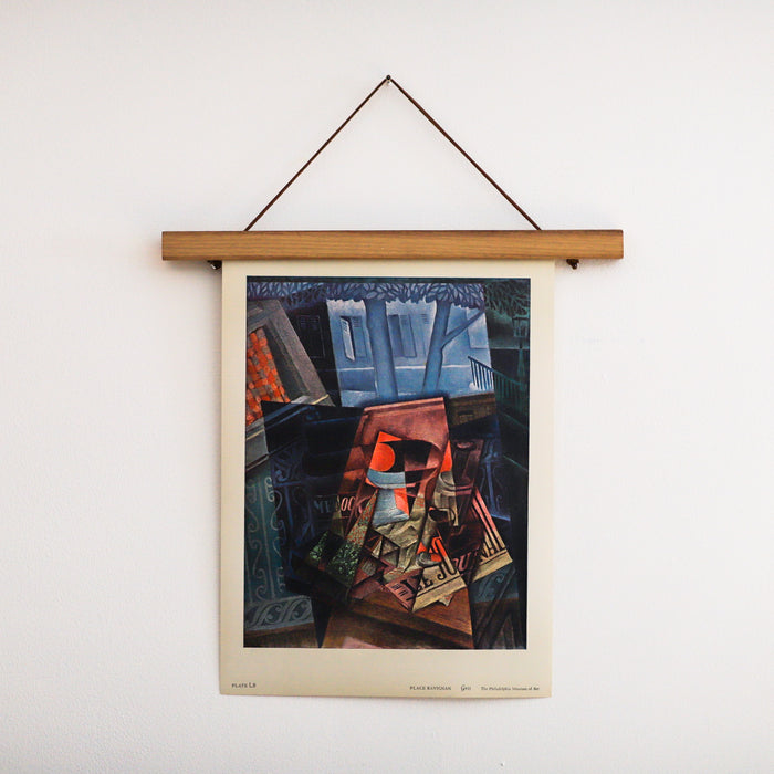 Vintage 1960 Gris "Still Life Before an Open Window (Place Ravignan)" Abstract Art Print