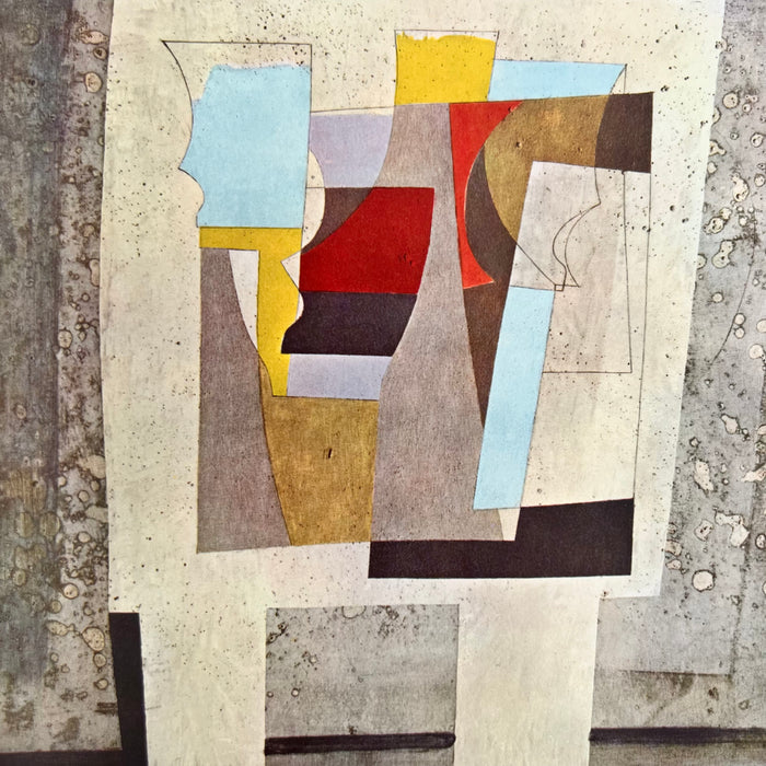 Vintage 1962 Ben Nicholson "Still Life on a Table" Art Print