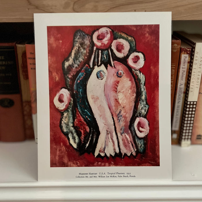 Vintage 1962 Marsden Hartley "Tropical Phantasy" Art Print