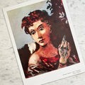 Vintage 1962 Roland Oudot "Nocturne" Portrait Art Print