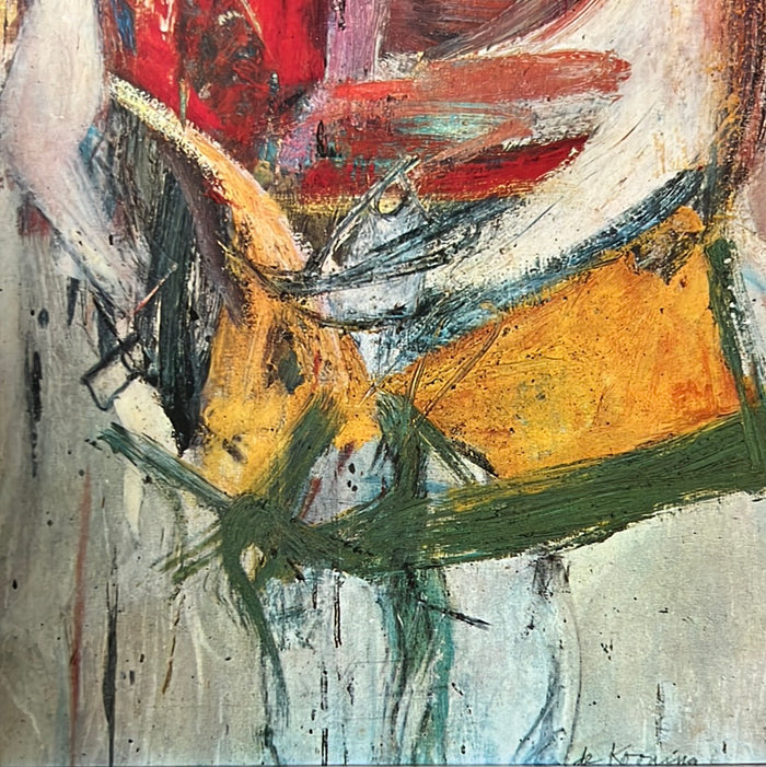 Vintage 1962 Willem de Kooning "Portrait of a Woman" Art Print