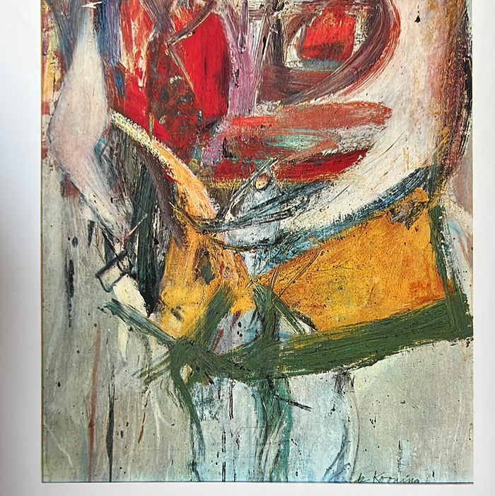 Vintage 1962 Willem de Kooning "Portrait of a Woman" Art Print