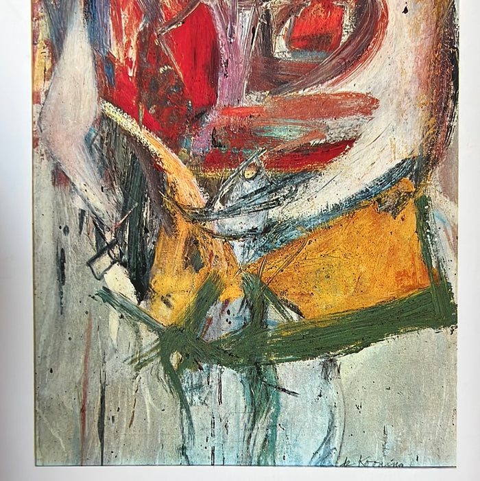 Vintage 1962 Willem de Kooning "Portrait of a Woman" Art Print