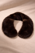 Vintage Espresso Mink Collar