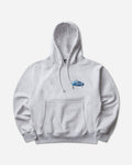 Stüssy Wave Oval Hood Ash Heather Sweatshirts Hoodies 1925181SJ 0062