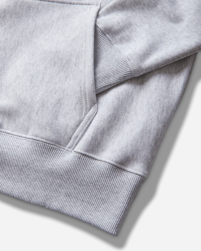 Stüssy Wave Oval Hood Ash Heather Sweatshirts Hoodies 1925181SJ 0062