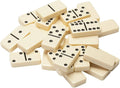 WE Games Double 6 Dominoes - Ivory Tiles with Bag