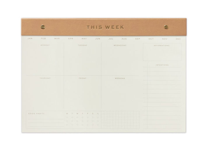 Weekly Post Bound Notepad