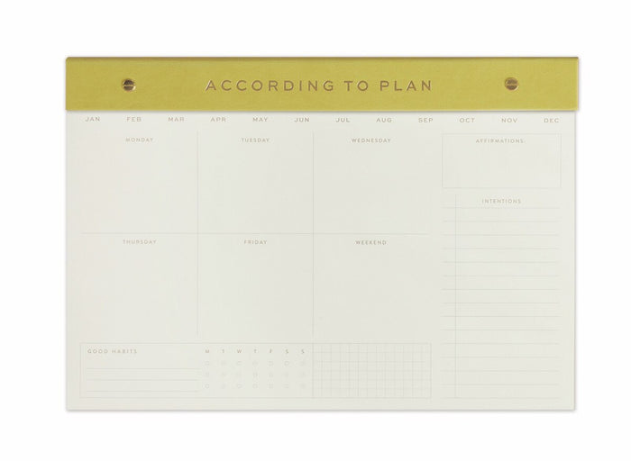 Weekly Post Bound Notepad