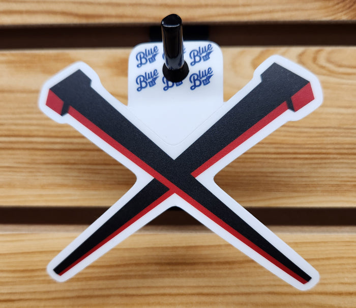 Wheeling Nailers Red Cut Nails Sticker