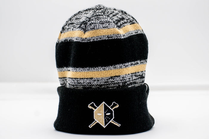 Wheeling Nailers Zephyr Heathered Cuffed Knit Beanie Mask