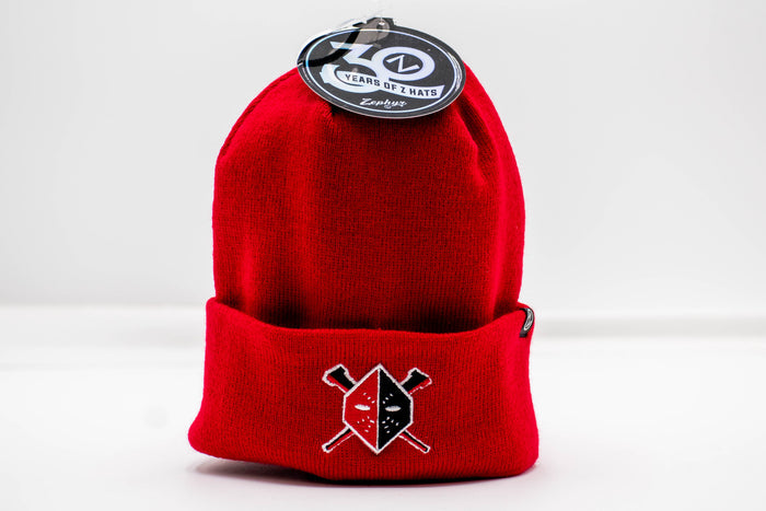 Wheeling Nailers Zephyr Red Mask Beanie