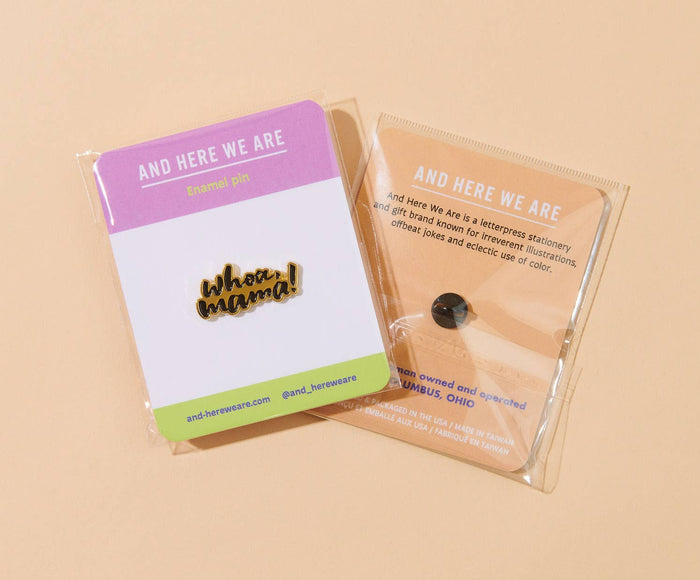 Whoa Mama - Mother Enamel Lapel Pin - Mother's Day