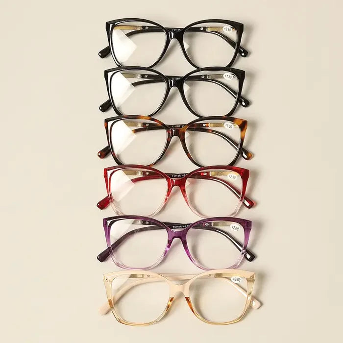 Women's Rhinestone Decor Reading Glasses