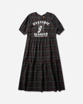 Hysteric Glamour Speak No Evil Checkered Dress Red Dresses Dress Long 01261AO01 54