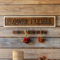 Wooden Flower Farmer Signs Set/2