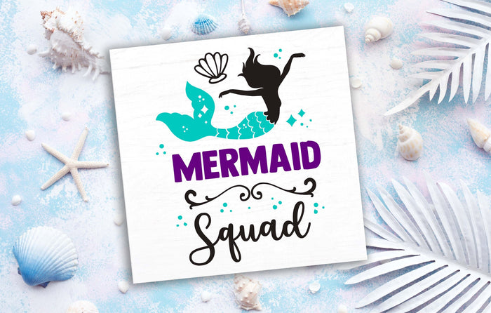 Mermaid Squad 12" Square