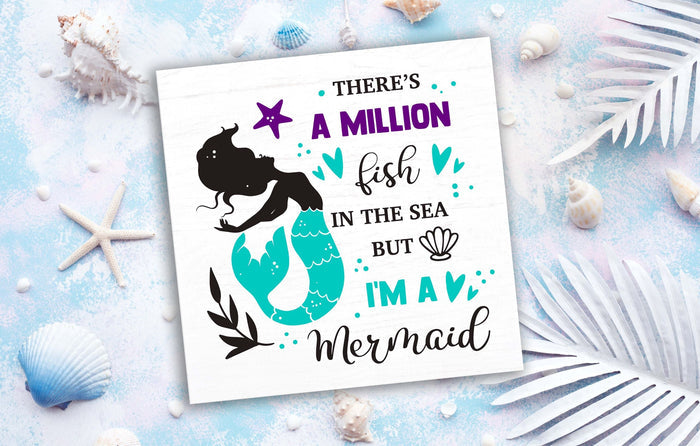 There's a Million Fish In the Sea 12" Square